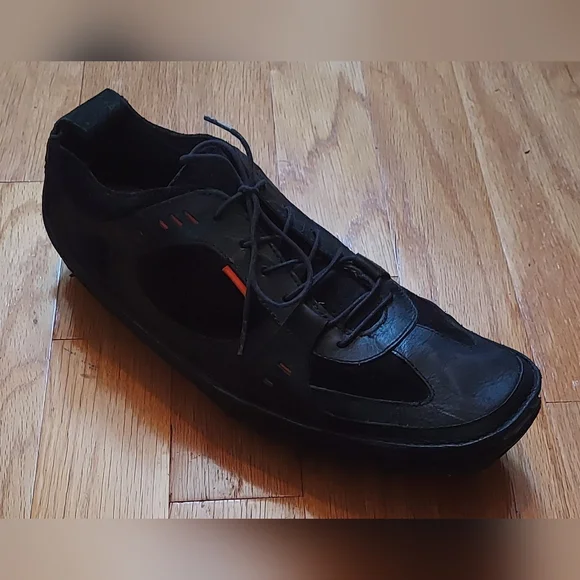 J. J SHOES ASH 30219 MEN\'S BLACK LEATHER & SUEDE CASUAL OXFORDS SNEAKERS SIZE 16 6649089_Black main image 2
